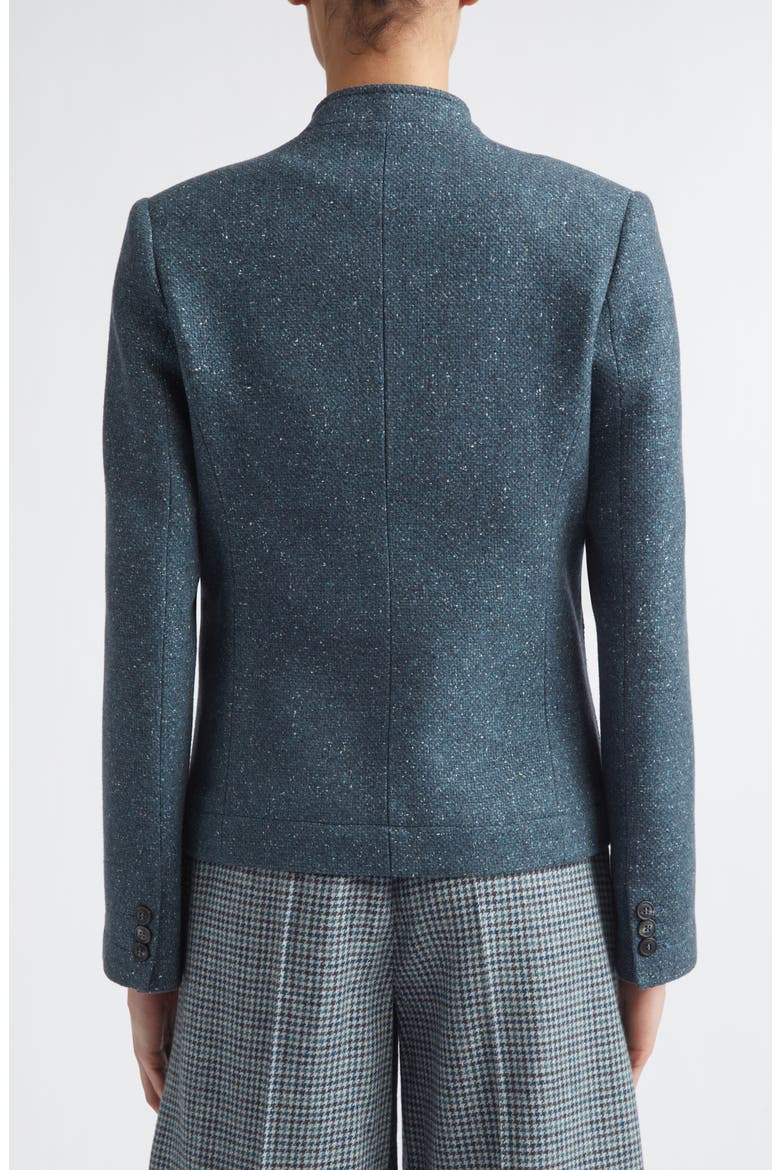 Cashmere & Silk Field Jacket, Alternate, color, 178 DARK JADE