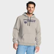 FANATICS Men's Fanatics Off White Charlotte Hornets Crossover Collection Blocked Shot Premium Pullover Hoodie