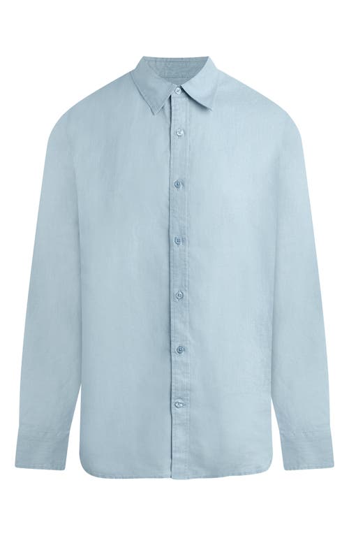 Joe's Jakob Linen Button-up Shirt In Poolside