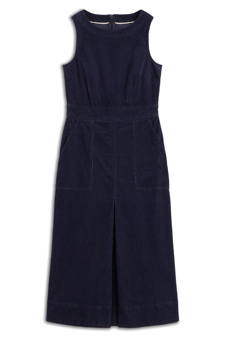 Ula Sleeveless Corduroy Midi Dress, Alternate, color, MIDNIGHT BLUE