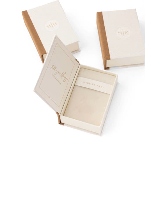 Made By Mary Hammered Stacking Ring In Gold