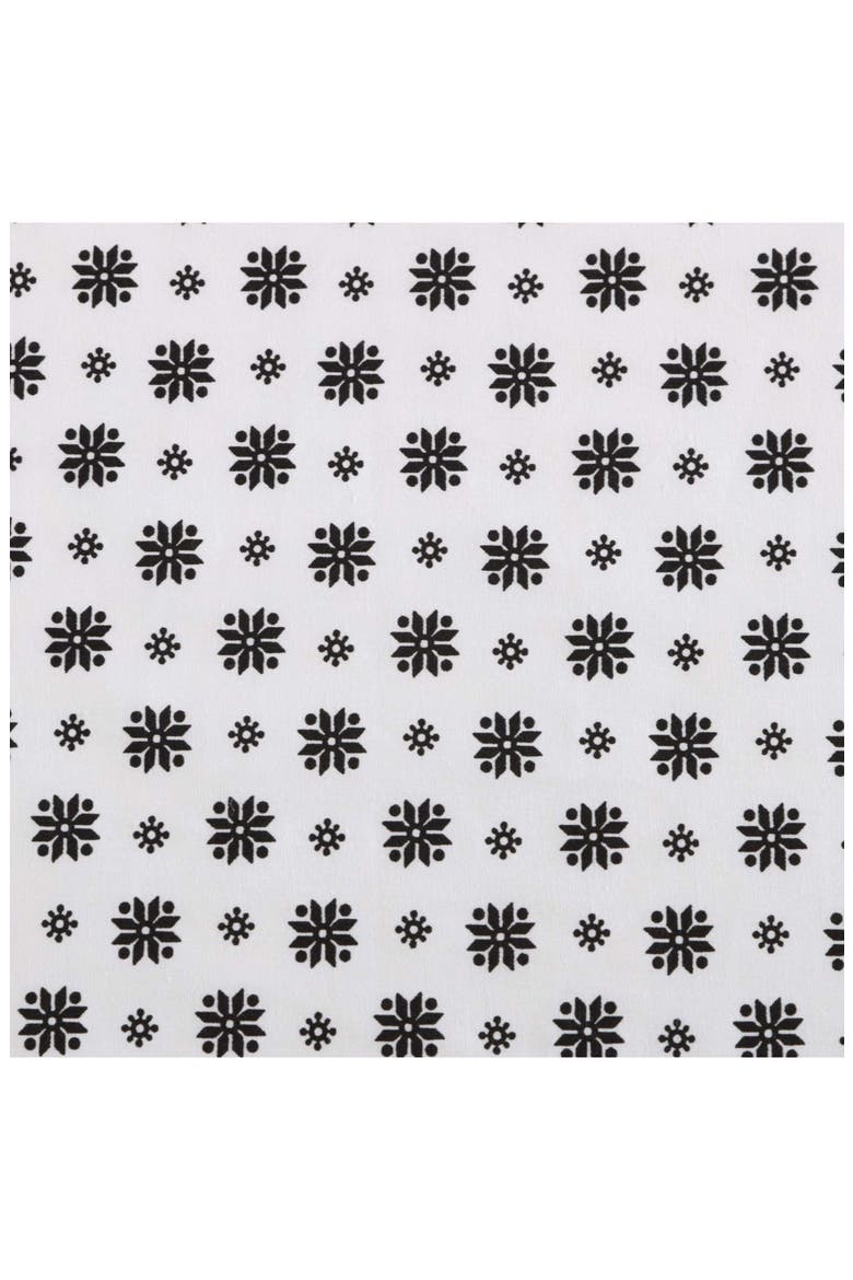 Fair Isle Sprinkle Cotton Sheet Set, Alternate, color, WHITE/ BLACK