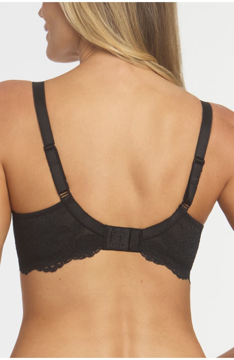 Dominique Intimates Lena Lace Seamless Ultra Comfort Minimizer Bra, Alternate, color, Black