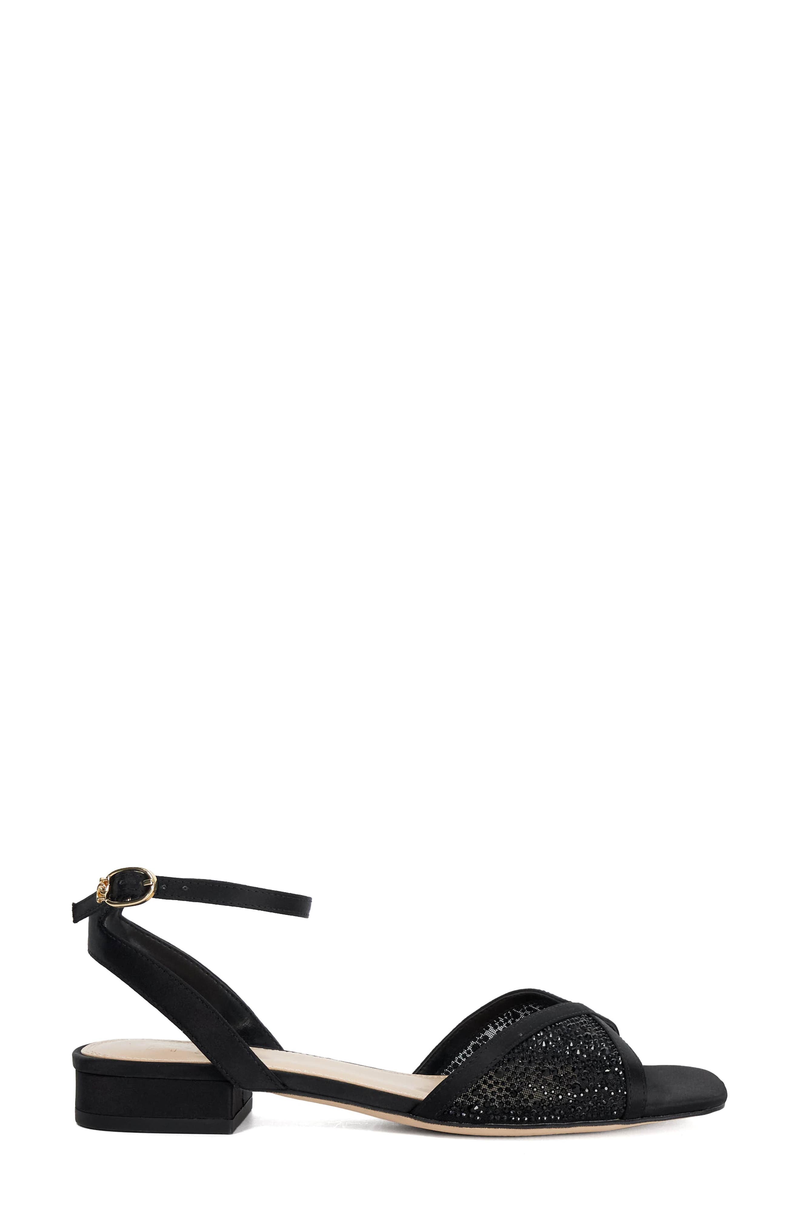Dune London <p>Naxxos Crystal Embellished Sandal (Women)</p>, Alternate, color, Black