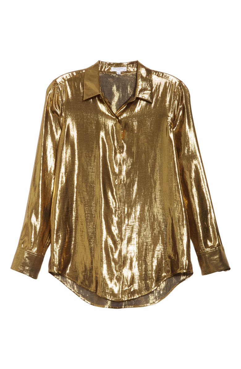 Equipment Burnel Metallic Silk Blouse, Alternate, color, 