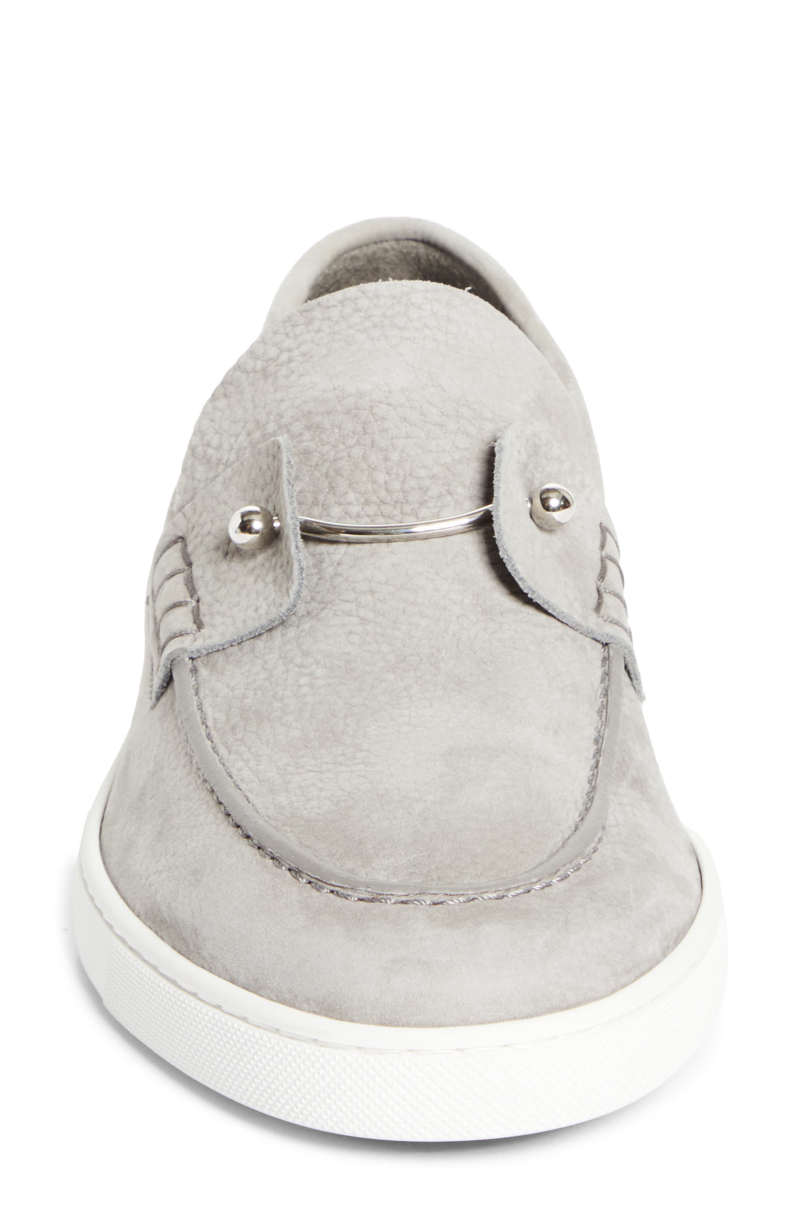 Christian Louboutin Chambeliboat Loafer, Alternate, color, Phantom Grey