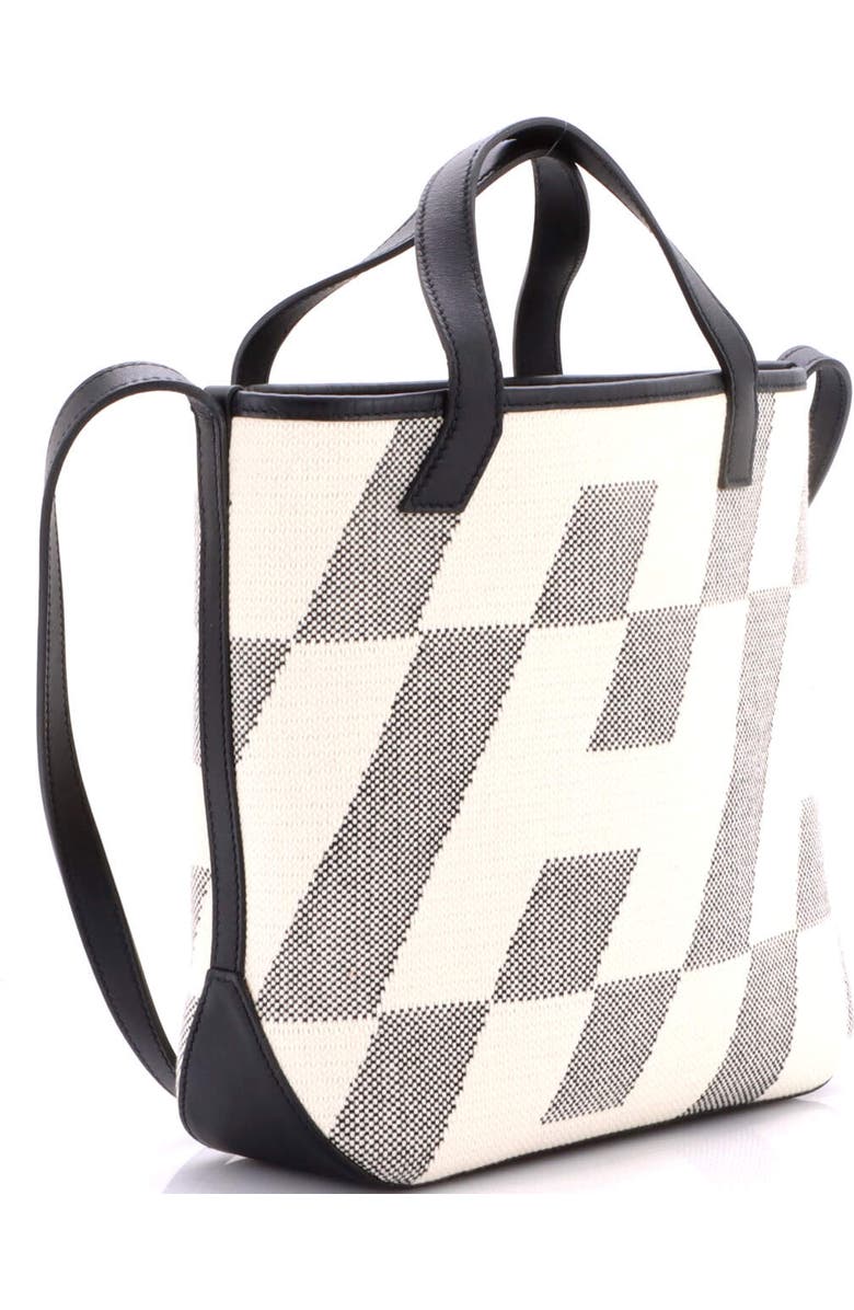 Pre-Owned Hermes Cabas H en Biais Tote Canvas with Leather 27, Alternate, color, Noir