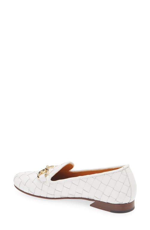 Robert Zur Letti Bit Woven Loafer In White