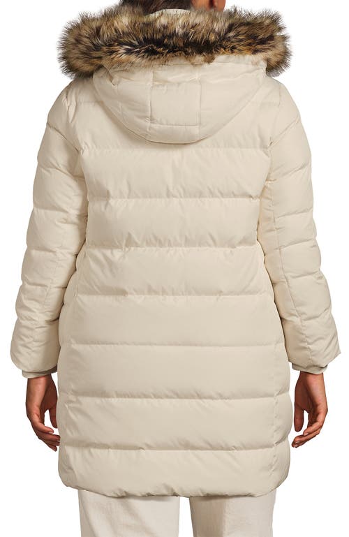 Lands' End Max 600 Down Puffer Coat In Neutral