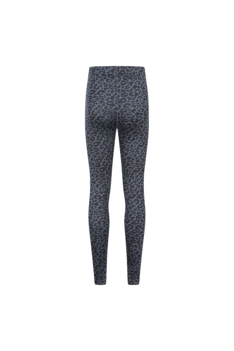 Talus Leopard Print Thermal Leggings, Alternate, color, Gray