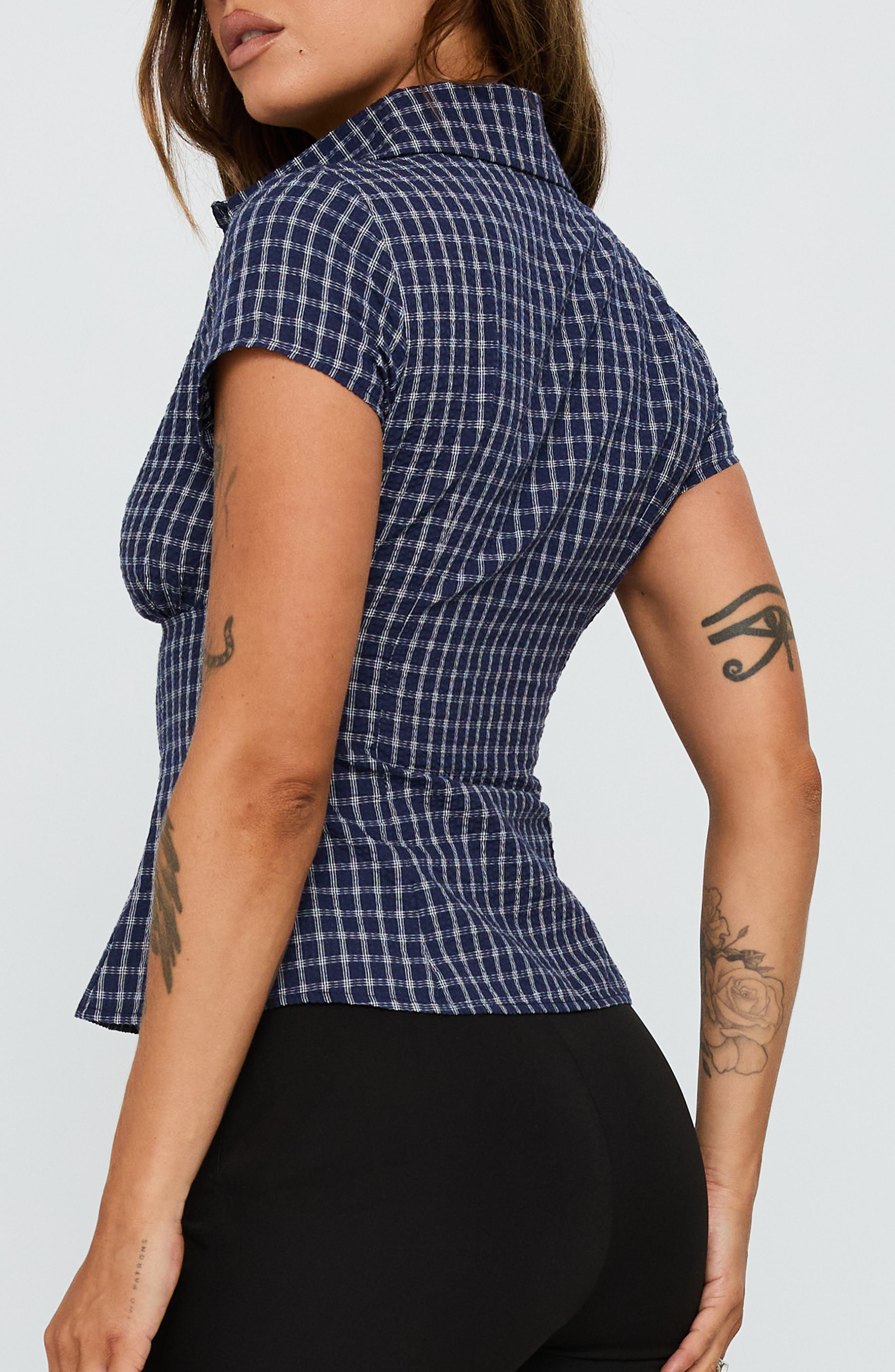 Cottesloe Check Cotton Blend Button-Up Shirt - image 2