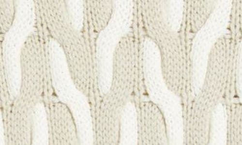 Hugo Boss Virgin-wool Sweater With Two-tone Cable Structure In Dried Sage Interlock