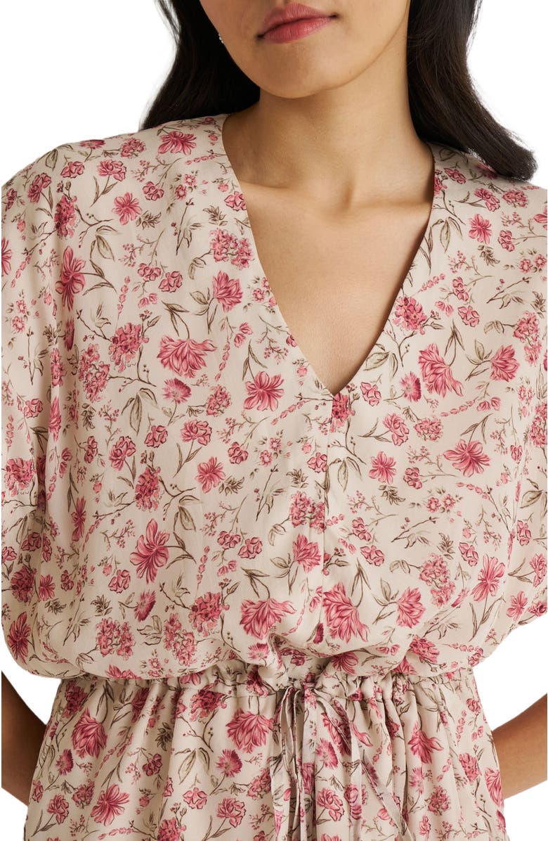 Reistor Relaxed Drawstring Dress, Alternate, color, Petal Fusion