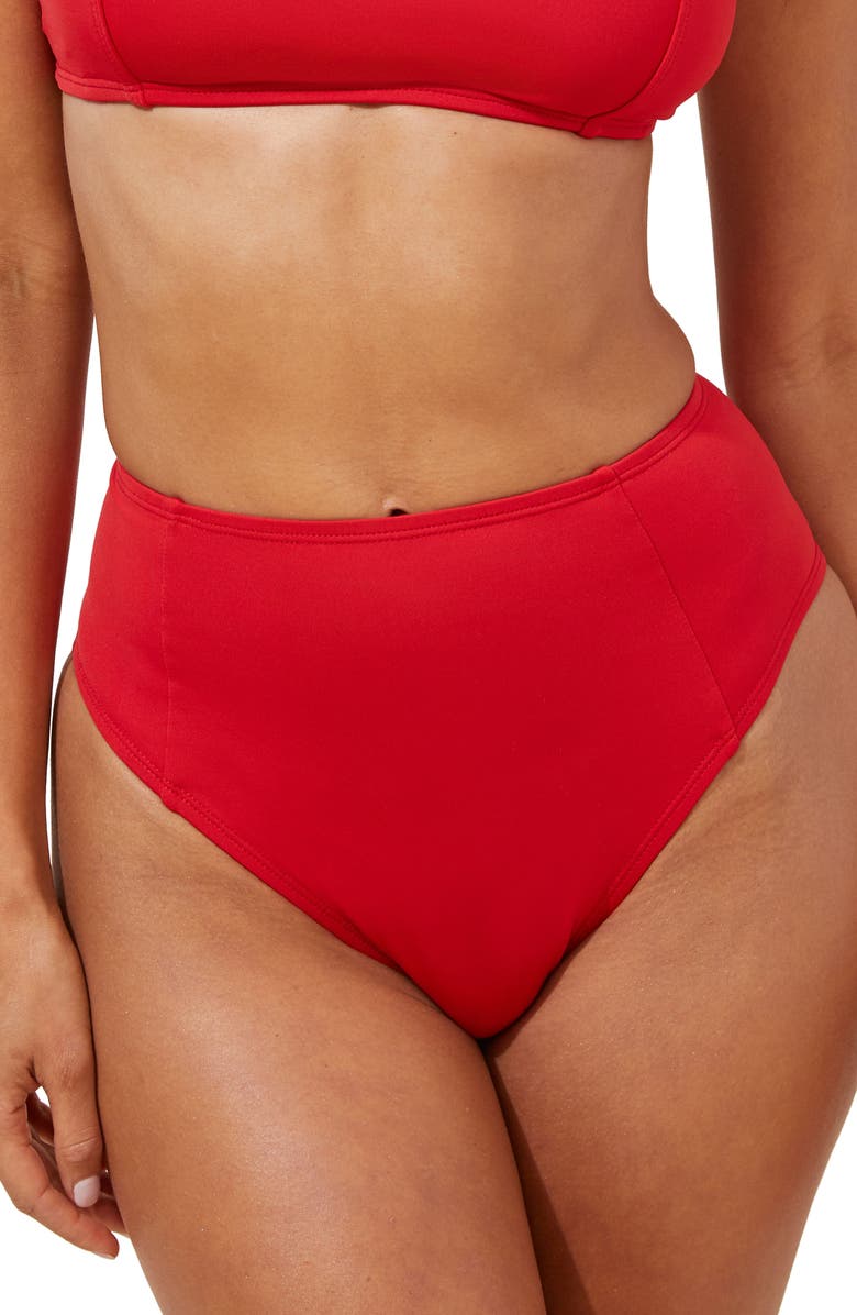 Andie High Waist Cheeky Bikini Bottoms, Main, color,