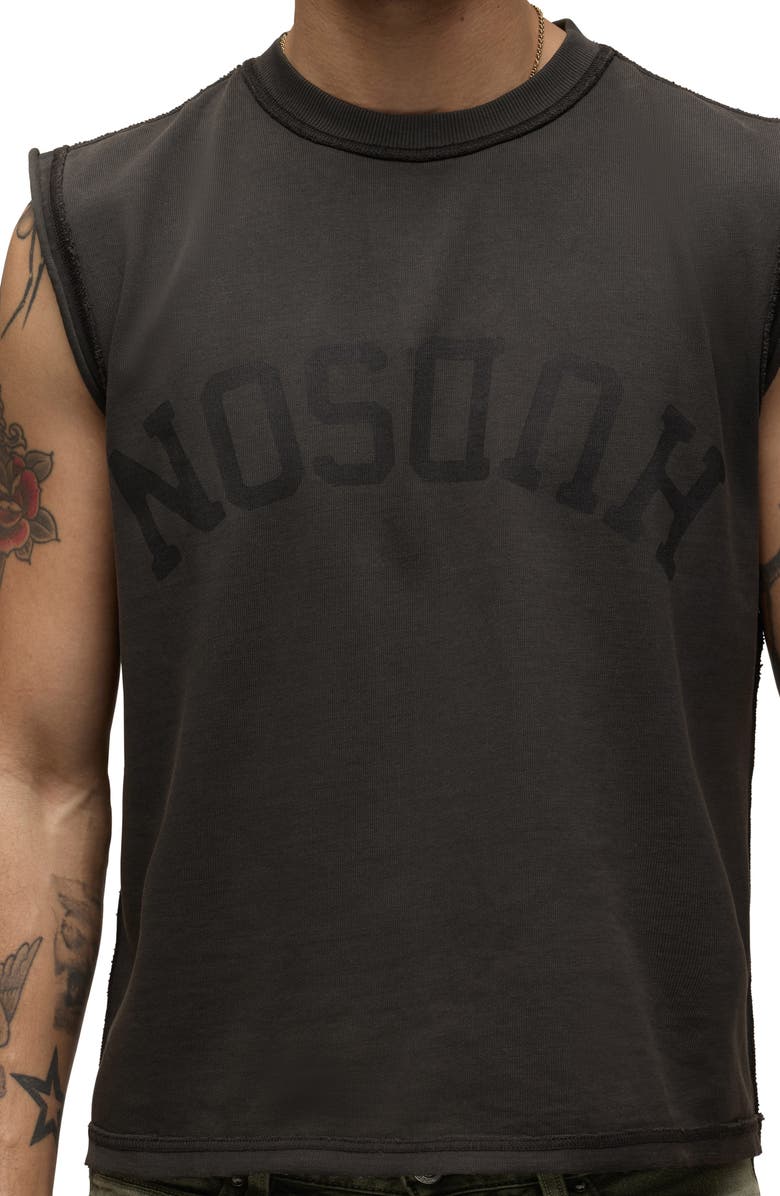Hudson Jeans Leo Cut Off T-Shirt, Alternate, color, Dusk Black