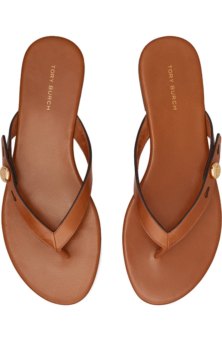 Tory Burch <p>Romy Leather Thong Sandal (Women) </p>, Alternate, color, Classic Cuoio