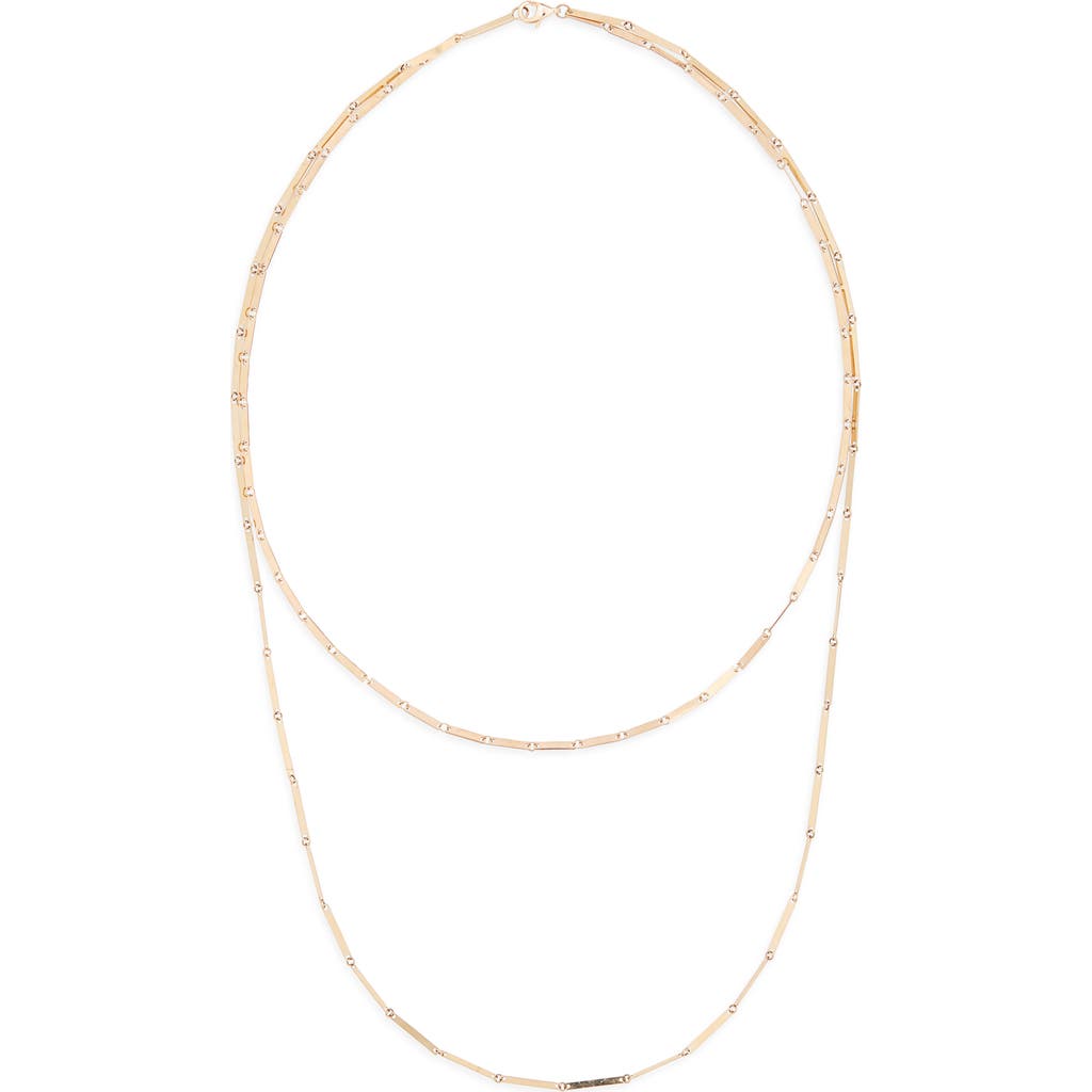 Lana 14k Yellow Gold Mini Rectangle Layered Necklace In Gold