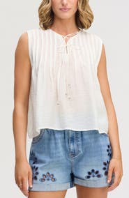 Sam Edelman Pintuck Sleeveless Top