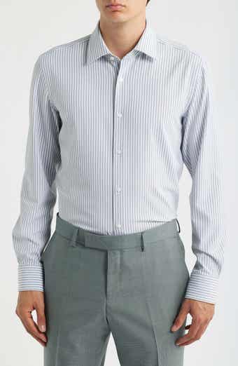 Hank Slim Fit Stripe Stretch Dress Shirt