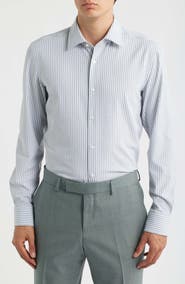 BOSS Hank Slim Fit Stripe Stretch Dress Shirt