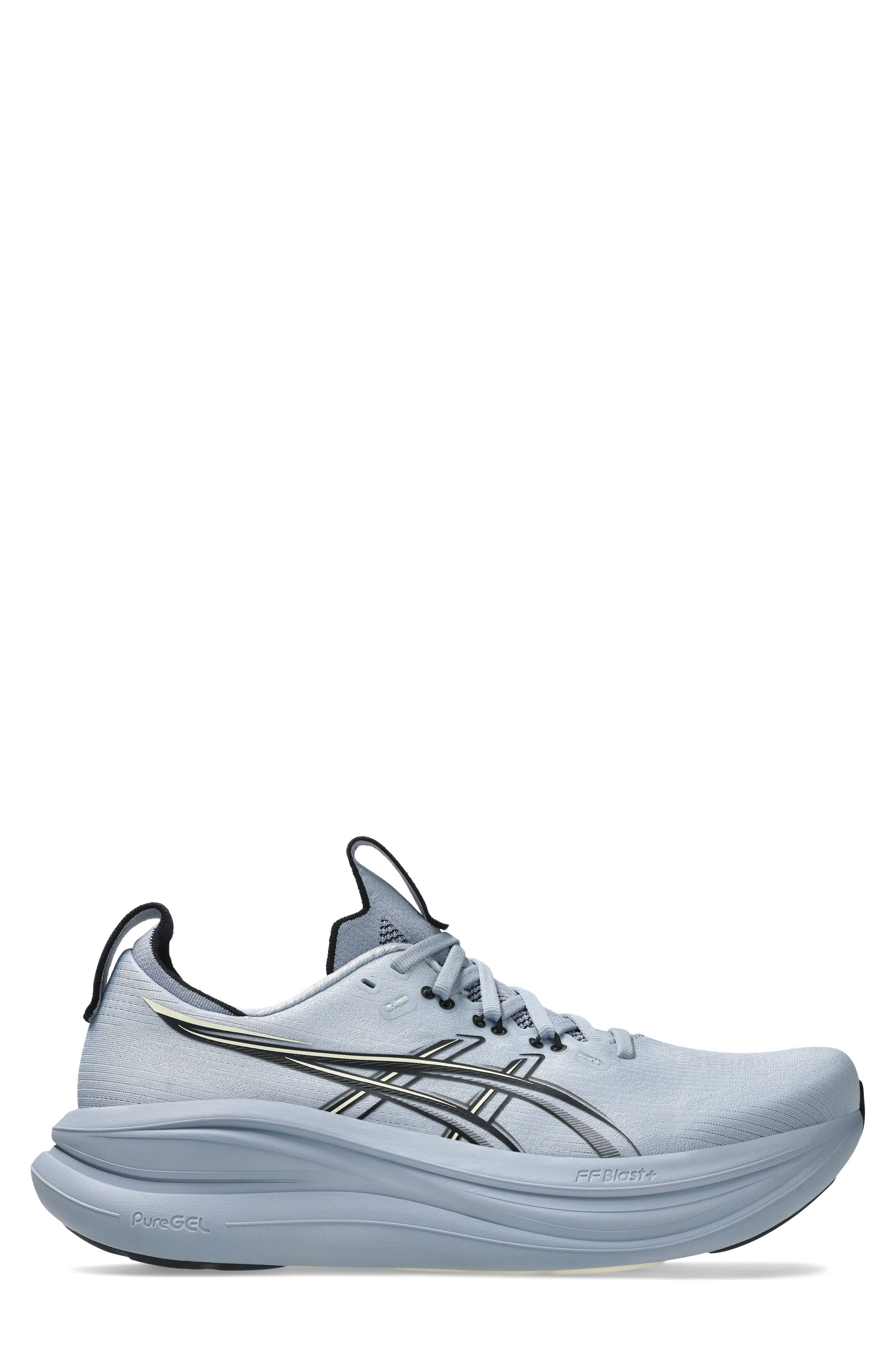 GEL-NIMBUS® 28 Running Shoe, Alternate, color, GREY BLUE/ BLACK