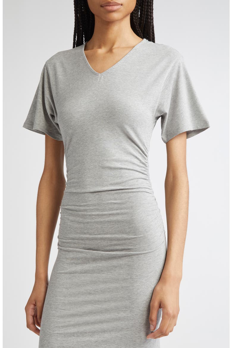 Mes Stretch Cotton T-Shirt Dress, Alternate, color, GREY