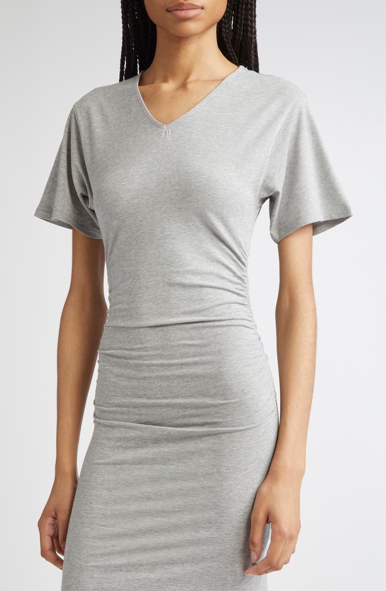 Paloma Wool Mes Stretch Cotton T-Shirt Dress, Alternate, color, Grey