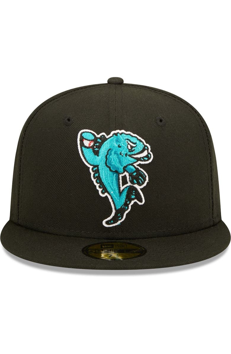 New Era Men's New Era Black Bowie Baysox Authentic Collection Team Alternate 59FIFTY Fitted Hat, Alternate, color, 