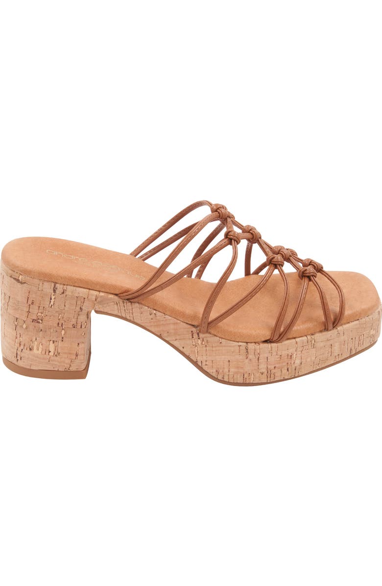 André Assous Camryn Platform Slide Sandal, Alternate, color, Cuero