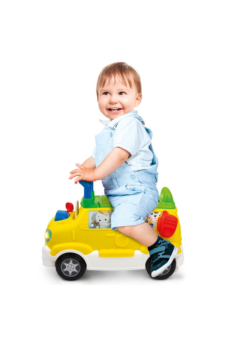 Brilliant Beginnings Ride 'Em Tiger Safari Foot To Floor Rideon Activity Bus, Ages 18 To 36 Months, Alternate, color, Multicolored