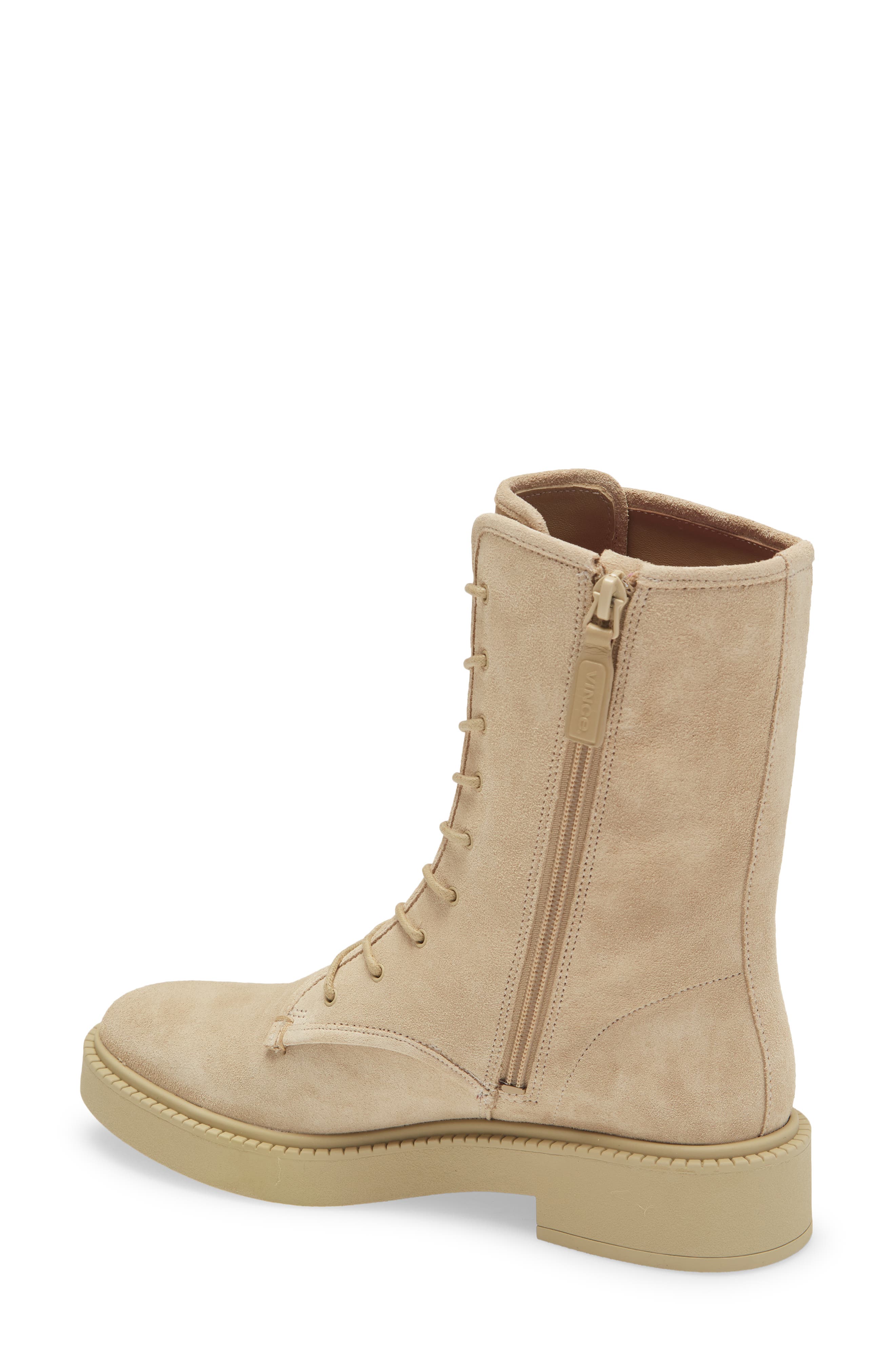 Kady Lace-Up Leather Bootie, Alternate, color, DOE