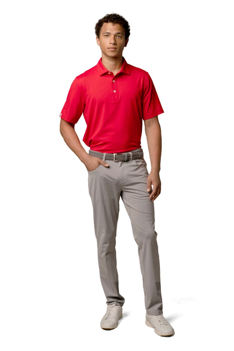 Encinitas Polo, Alternate, color, Core Red
