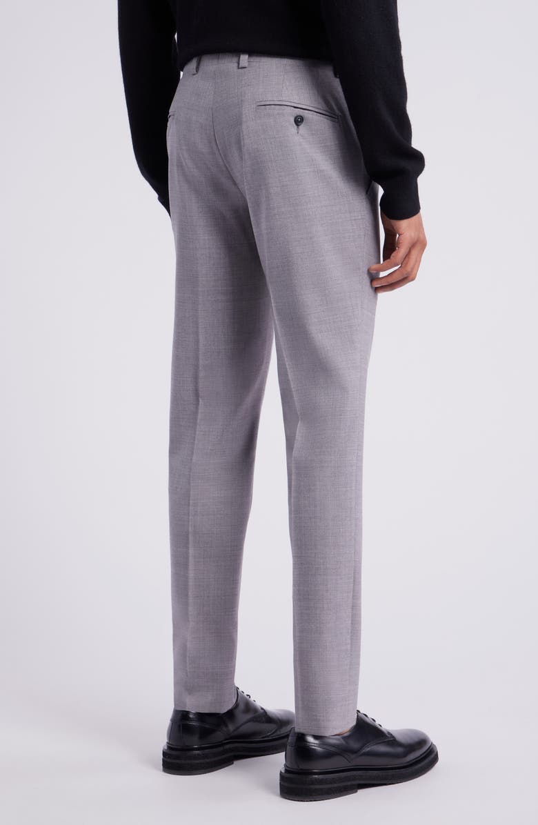AllSaints Ross Slim Fit Taper Leg Stretch Wool Pants, Alternate, color, Grey