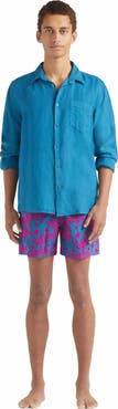 Vilebrequin Men's Solid Linen Shirt