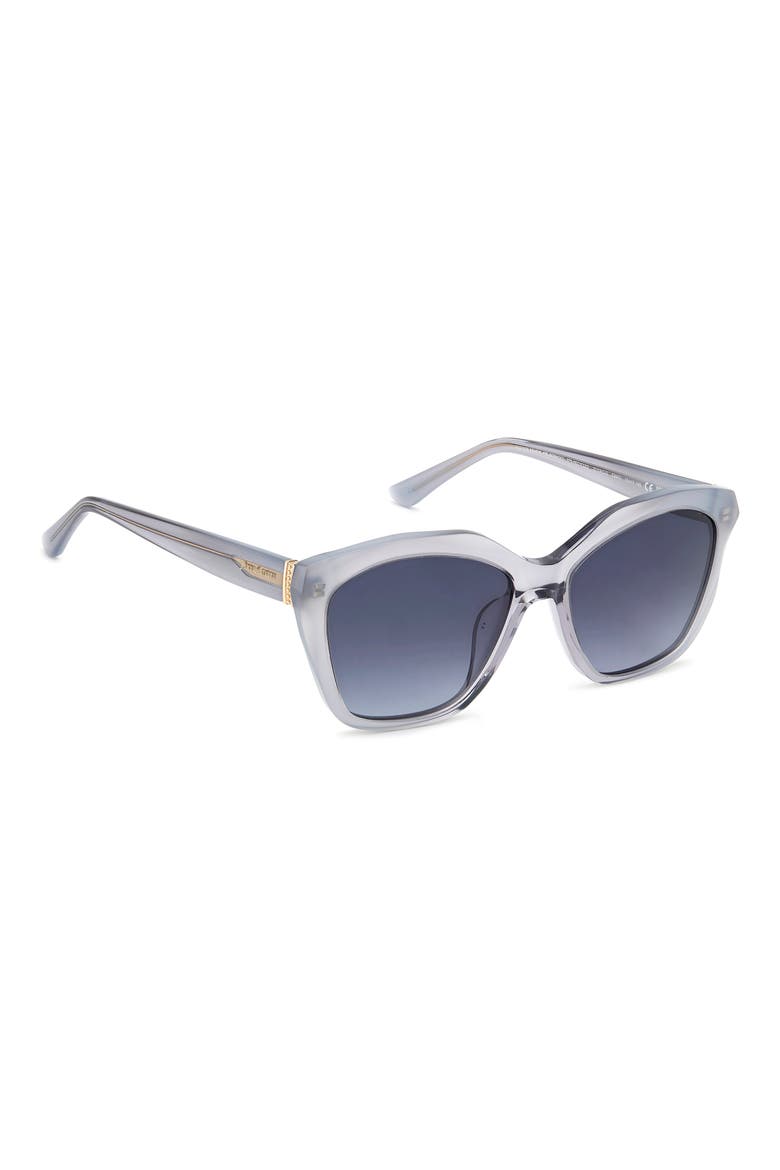 JU 634/G/S 55mm Gradient Cat Eye Sunglasses, Alternate, color, CRYSTAL GREY