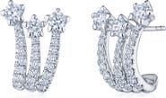 Kwiat Star Set Diamond Huggie Hoop Earrings