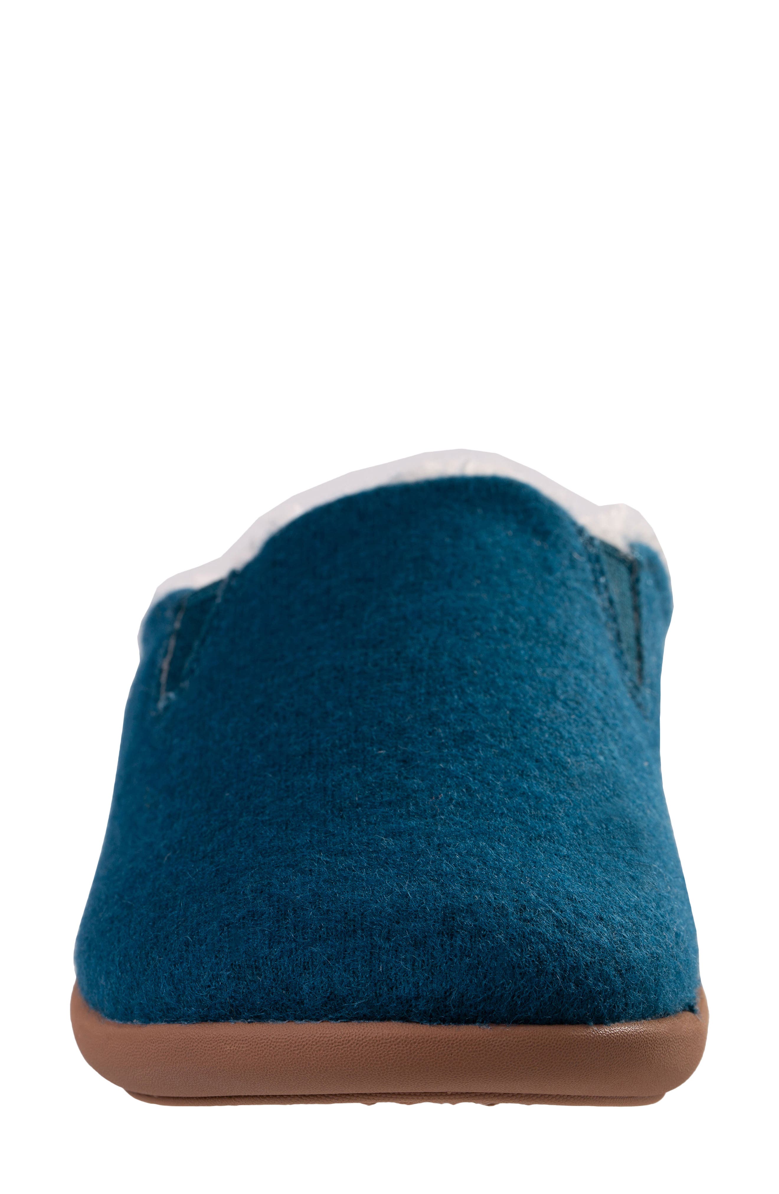Revitalign Dundee Cozy Faux Shearling Lined Slipper, Alternate, color, Dark Teal