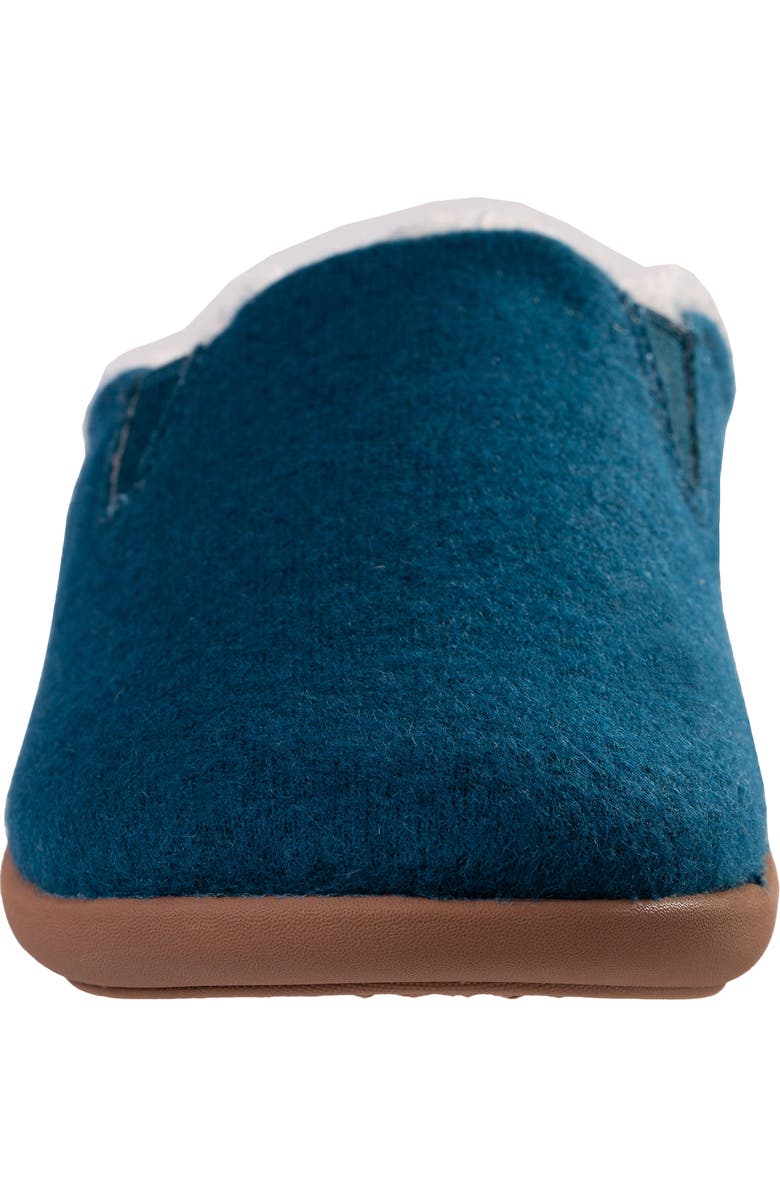 Revitalign Dundee Cozy Faux Shearling Lined Slipper, Alternate, color, Dark Teal