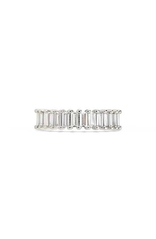 Sterling Forever Caroline Rainbow Cubic Zirconia Eternity Ring