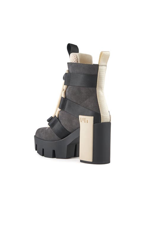 United Nude Grip Nomad Mid Platform Lug Bootie In Black I