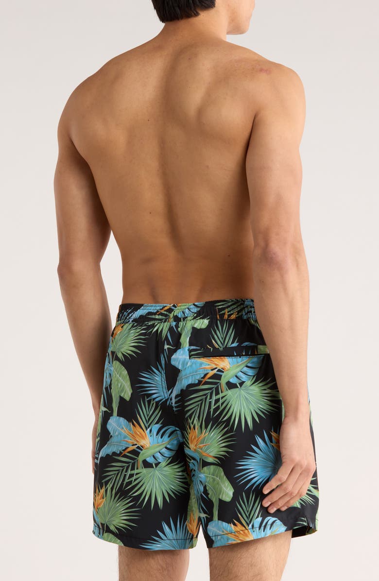 Bonobos Stretch Waist 6.5-Inch Swim Trunks, Alternate, color, Black