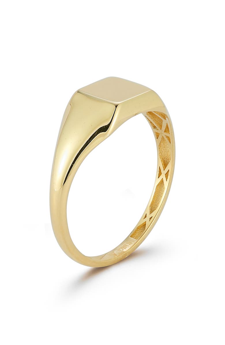 Ember Fine Jewelry Square Signet Ring, Alternate, color, Gold