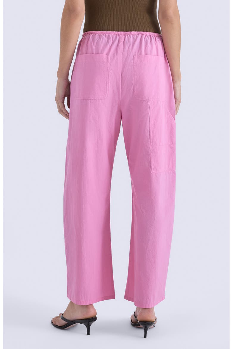 Theo Cotton Drawstring Pants, Alternate, color, AZALEA