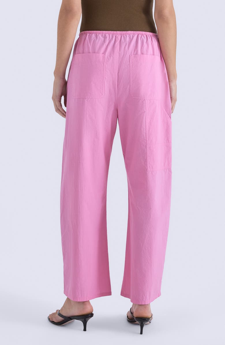 Pistola Theo Cotton Drawstring Pants, Alternate, color, Azalea