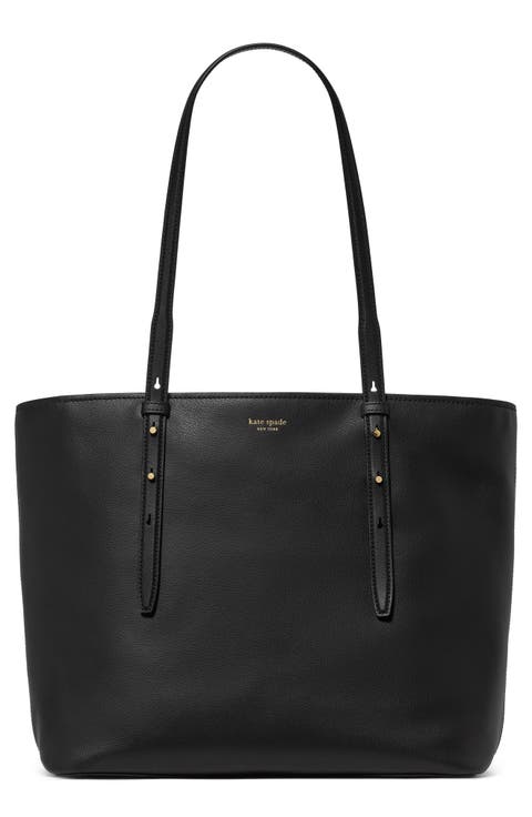 do it all fine grain leather tote