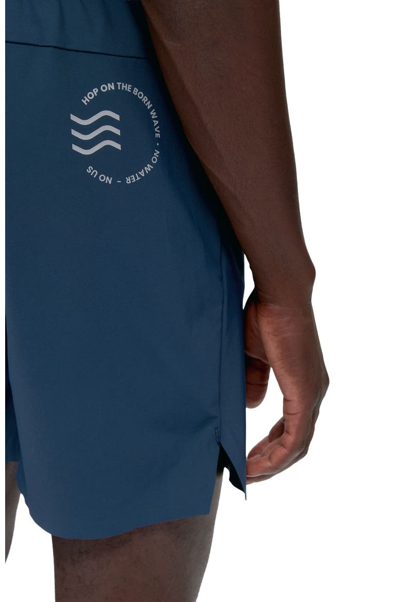 Orinoco Performance Sports Short, Alternate, color, Denim
