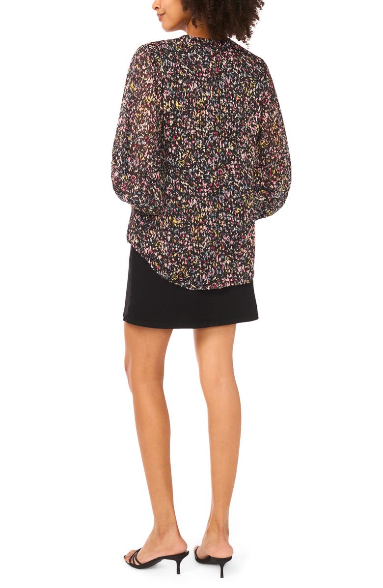 Vince Camuto Confetti Print Top, Alternate, color, Aegean Sea