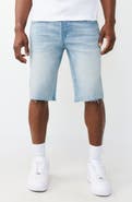 True Religion Ricky Raw Hem Denim Shorts