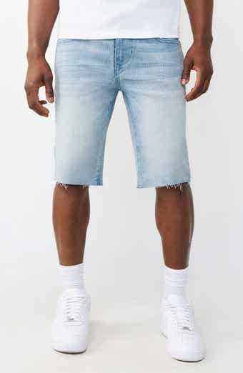 True Religion Ricky Raw Hem Denim Shorts