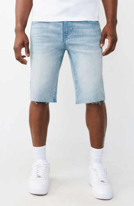 True Religion Ricky Raw Hem Denim Shorts